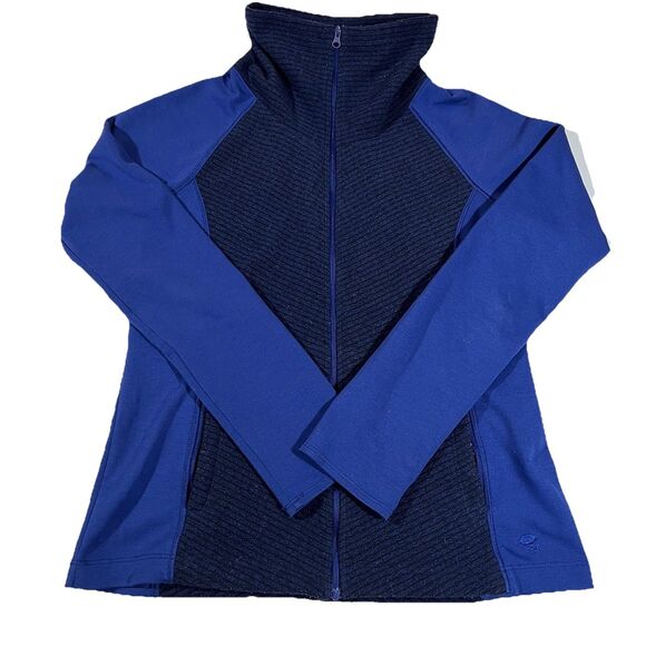 Mountain Hardwear Full Zip Blue Fleece Jacket Sweatshirt Women's Size Small - Picture 1 of 8